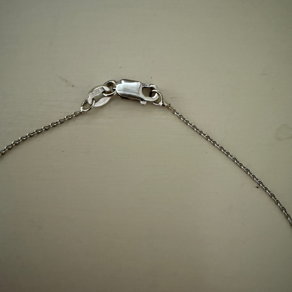 Roberto Coin 18K White Gold Diamond Heart Necklace - Picture 3 of 7